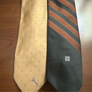 TWO VTG Givenchy Neck Ties